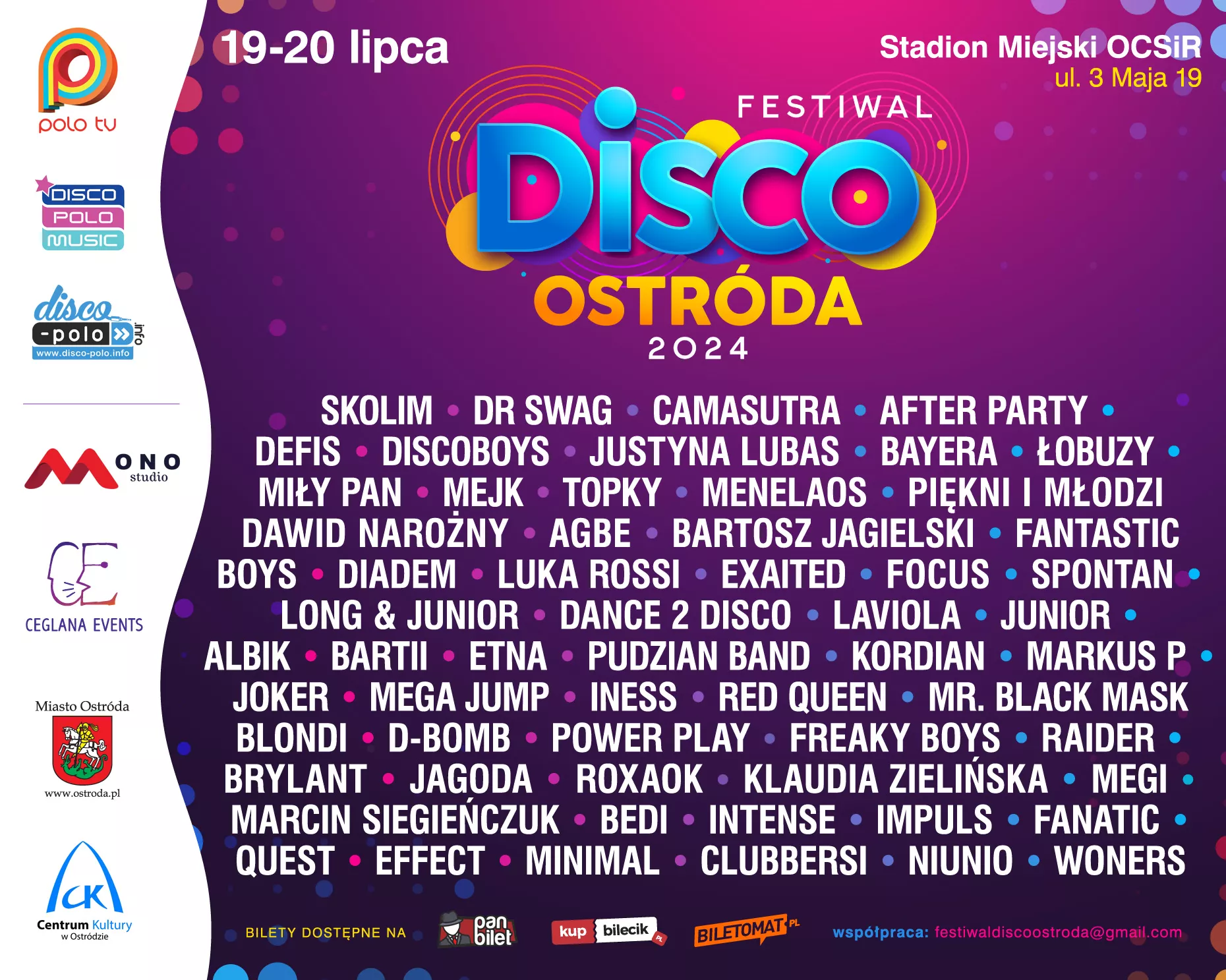 Impreza roku?! Festiwal Disco Ostróda 2024 pod patronatem Polo TV, Disco Polo Music oraz Disco-Polo.info! Co będzie się działo?! 